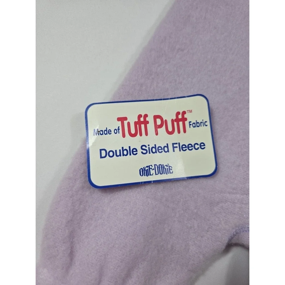 Vintage 90s Okie Dokie Baby Fleece Footed Sleeper 12M NWT USA Pink